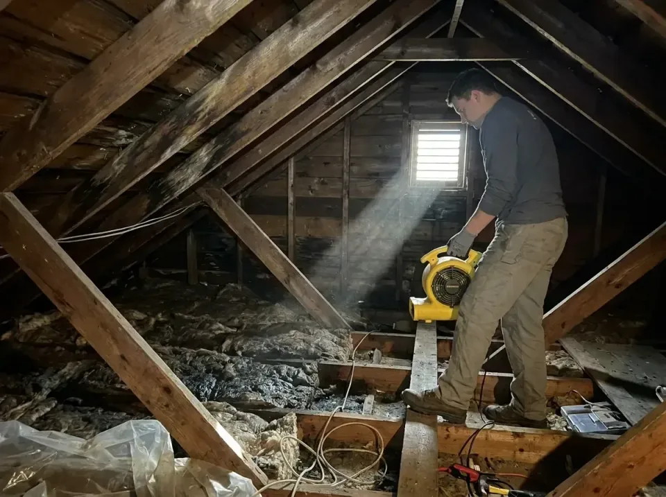attic-water-damage-drying-proc-007 — frequently asked questions, Emergency Water Extraction & 24/7 Flood Response in King of…